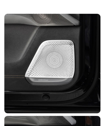 Car audio cover For ZEEKR 7X Door Horn Cover Audio Protective Cover Metal Car Interior Trim Accessories
