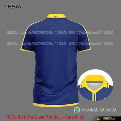 Summer Sports POLO Shirt Men Casual Short Sleeve Lapel Printed T-shirt Striped Retro Fashion Top Outdoor Team Breathable POLO