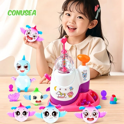 Children Sticky Balloon Maker kit Bubble Inflatable Toy Set  Inflator Machine Handmade DIY Educational Toy Gift Boys girls