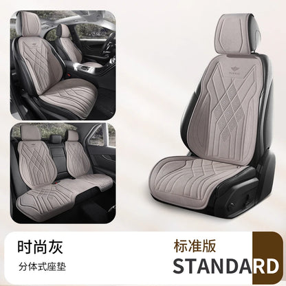 Perforated Suede Seat Cover Universal Four Seasons Cars Seats Covers Breathable Seat Non-slip Luxury Car Rams Latex Seat Cover