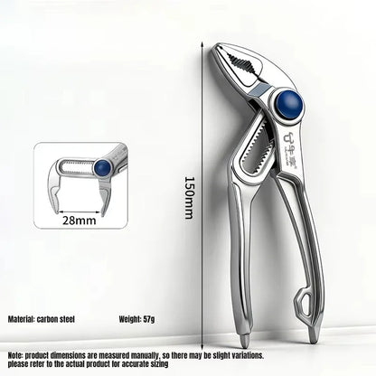 4 Inch Car Auto Repair Adjustable Plumbing Pipe Wrench Multifunctional Multi Surface Grip Automatic Pliers Portable Hand Tool