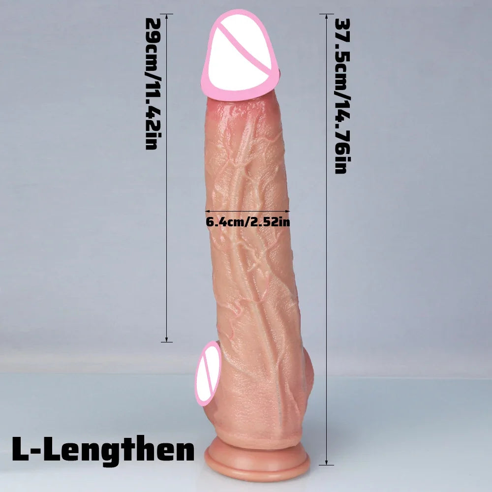 3Colors Penis Super Realistic Veins Soft Dildo Male Silicone Genitals Vaginal Masturbation Suction Cup Dick Woman Anal Sex Toy