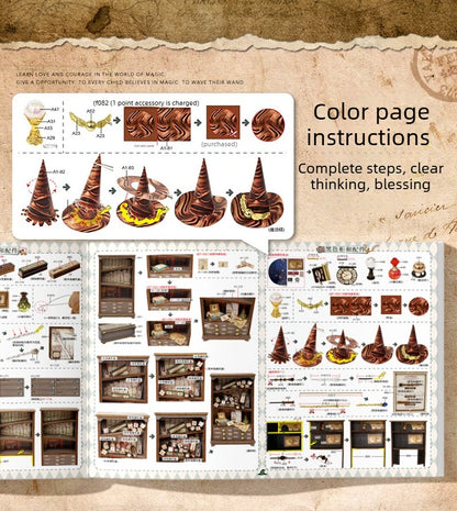 Magical Doll House Miniature DIY Assembly Building Model Kit Small Room Production with Home Bedroom Decoration Toys