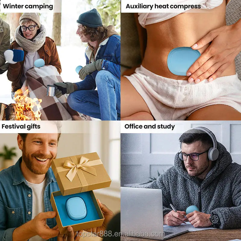 Rechargeable Electric Hand Warmer with 1200mAh Capacity, Portable Heater
