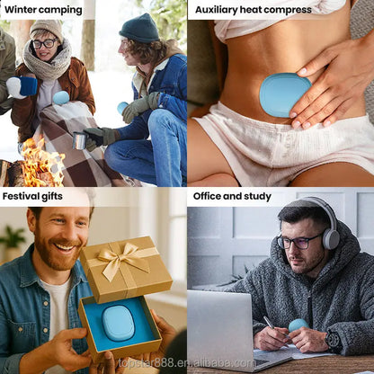 Rechargeable Electric Hand Warmer with 1200mAh Capacity, Portable Heater