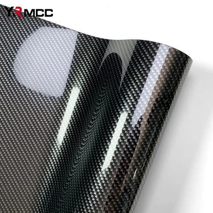 9D Carbon Fiber Vinyl Wrap Film Gloss Black Anti Scratch Waterproof Car Stickers DIY Protective Film Universal Auto Accessories