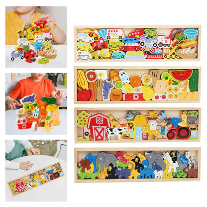 Fine Motor Skills Balance Game, Wood Stacking Block logical Hands on Skills
