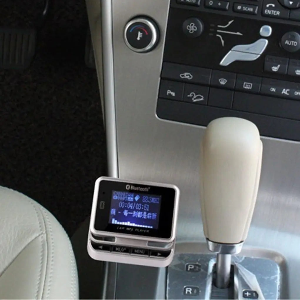Wireless FM Transmitter Radio Adapter FM12B 1.44 Inch LCD Bluetooth Car MP3 Player Handsfree USB Car Charger Remote Control