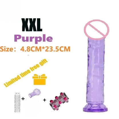 Dildos Sex Toys Dick Cheap Soft Female Vagina Clitoris Anal Masturbators Penis with Suction Cup 5 Colors Consolador Dildo Gode