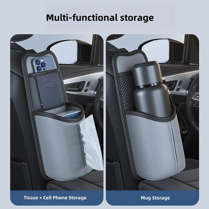 For Car Seat Cup Holder Large Water Bottle Holder Cup Holder Car Insulated Cup Organizer Multifunctional Drawer Storage Bag