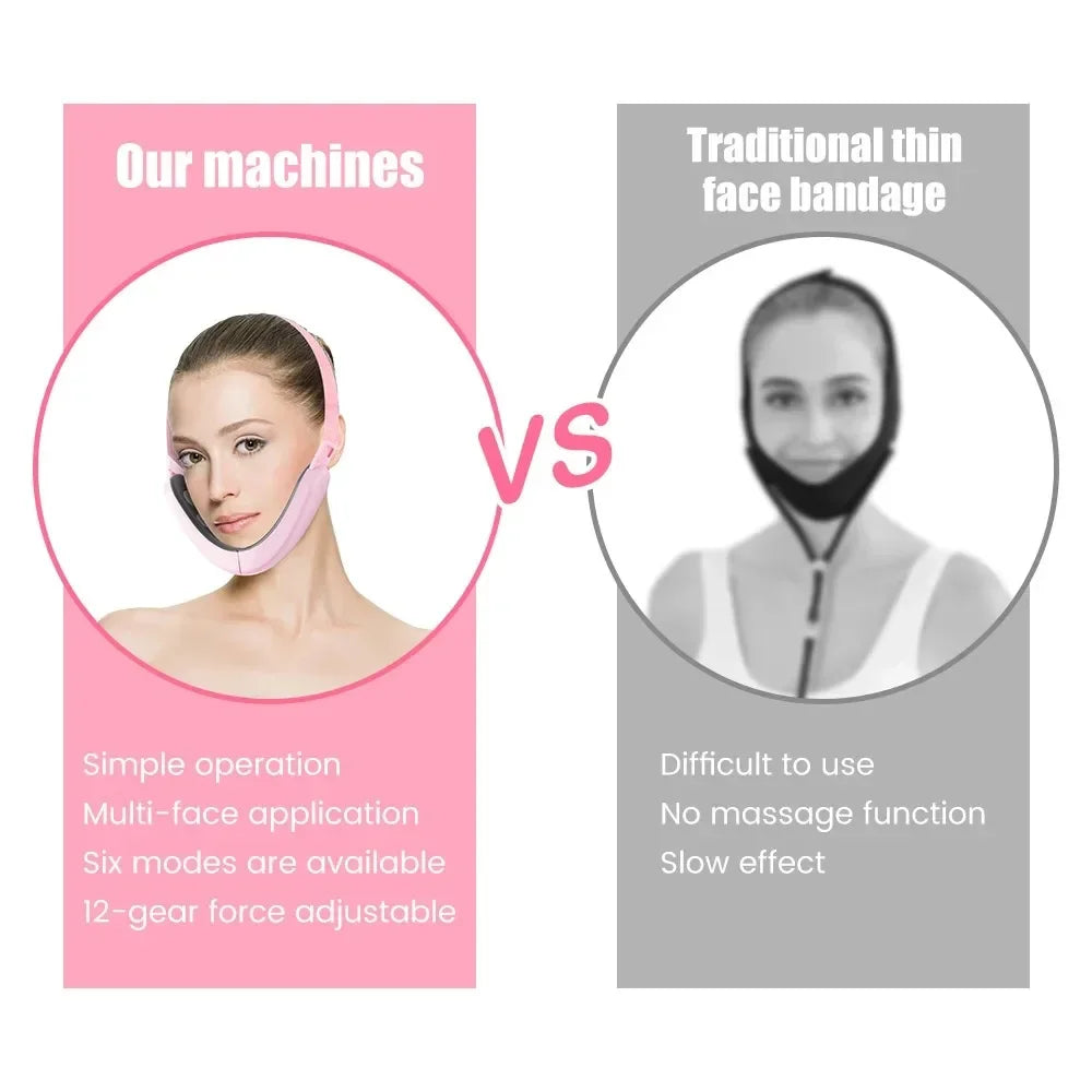 Electric V-face Device Micro-current Face Shaping Machine Face Lifting and Firming Slimming Artifact Intelligent Facial Massager