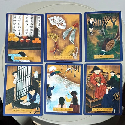 MANSHIN I: Traditional Korean Shamanism & Folklore Oracle Card Deck, 83 Pcs Double-embossed Oracle Cards in Rigid Box 10.5*7.5cm
