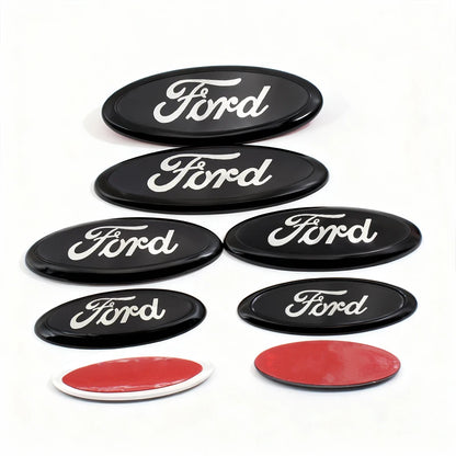 Car Logo Badge Front Rear Grille Hood Bonnet Trunk Emblem Stickers For Ford Focus Mondeo Edge Ecosport Ranger Fiesta Fusion Kuga