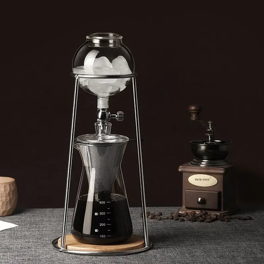 Bracket Ice Drip Coffee Maker Drip Filter Ice Tea Cold Brew Pot Set High Borosilicate Glass Hand Brew Coffee Maker
