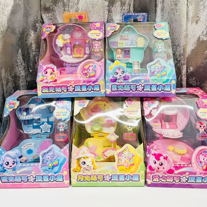 New Teenieping Anime Figure Season 6 Sparkling Meteor Aurora Meteor Hut Set  Magic Sweetheart Figurine Collection Toys Gifts