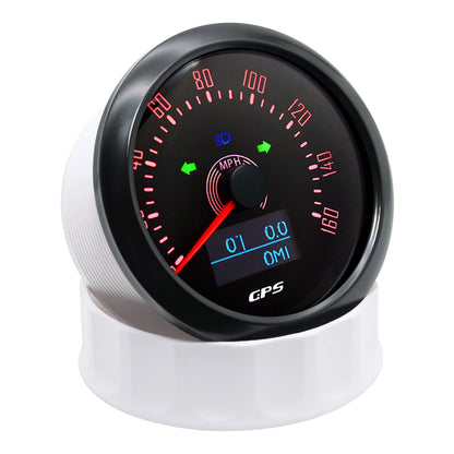 Waterproof 85MM GPS Speedometer With GPS Antenna 7 Color Backlight For Motorcycle Marine Boat Car Truck Speed Gauge Meter 12V24V
