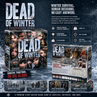 Dead of Winter Crossroads Zombie Survival Cooperative Strategy Board Game Teens Adults English Version