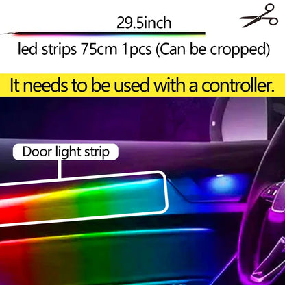 Car Ambient Light Accessories Door/foot Sole/speaker/main/auxiliary Control Box