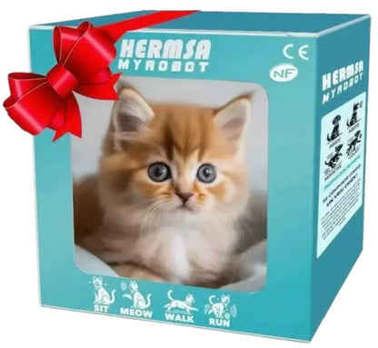 Electric Walking Meowing Cat Toy - Realistic Plush Pet That Runs, 2026 Cute Gift for Kids Electronic Toys Bebes