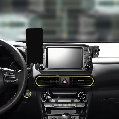 Special For Hyundai Kona 2017-2023 Phone Holder Central Navigation Fixed Base GPS Stand Mobile Phone Mounts Smartphone Bracket