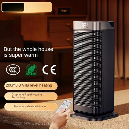 Graphene Electric Heater with Large Area Heating Energy-saving and Quick Heating Fan Multi-purpose Bathroom Heater 220V