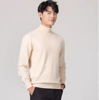 Cashmere turtleneck men sweater clothes for 2024 autumn winter jersey hombre pull homme hiver pullover men high neck sweaters