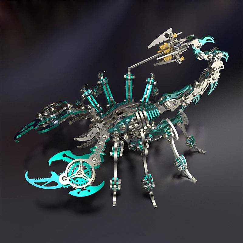 3D Metal Puzzle for Adults, Mechanical Scorpion Insect Model Kit, DIY Metal Building Puzzle Set, Assembly Toy Gift for Men Boys