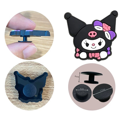 6-66PCS Cartoon Kuromi Shoe Charm Mix Wholesale PVC Decor Buckle Sandal Clog Bag Wristband Detachable Waterproof To X-MAS Gift