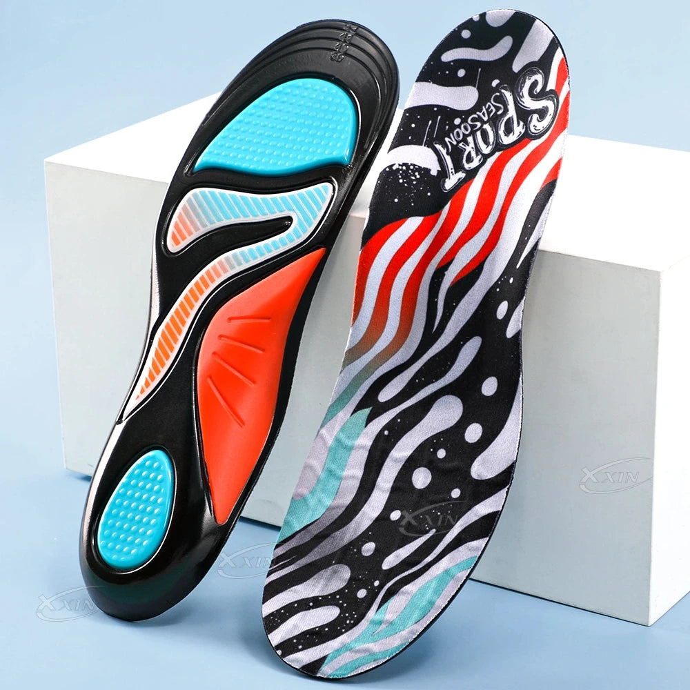 【Xxin】Sport Insole Shock Absorption Arch Support Insoles  Heel Pain Relief Shoes Pad Size 37-46