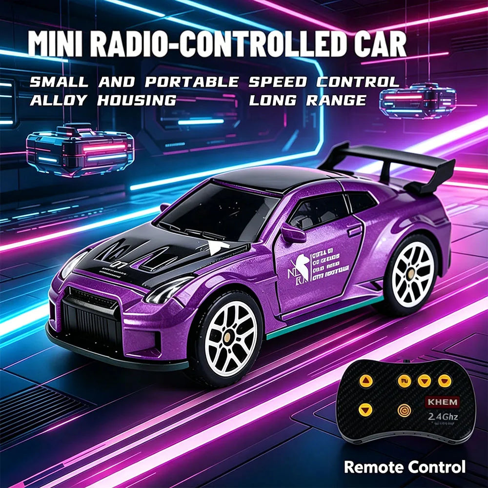 2026 Upgraded RC Car 1:64 Mini Alloy RC Drift Car Easy to Carry, 60mins Life.  Exquisite Gift Box An Ideal Toy Gift for Children