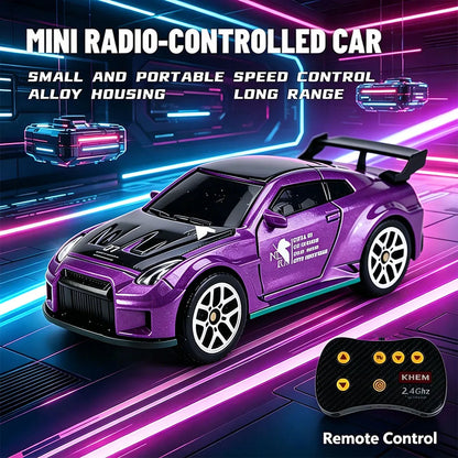 2026 Upgraded RC Car 1:64 Mini Alloy RC Drift Car Easy to Carry, 60mins Life.  Exquisite Gift Box An Ideal Toy Gift for Children