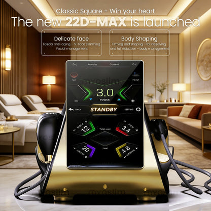22D MAX Beauty HIFU equipment machine latest model enhances facial tightening, slimming and fat reduction.