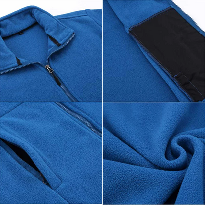 Winter Fleece Hiking Jacket For Men And Women Suitable For Outdoor Mountaineering Hiking And Camping Custom Printed Logo 4XL
