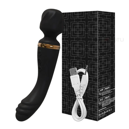 Heating AV Wand Vagina Vibrator for Women G-Spot Clit Stimulator Nipples Breast Massager Female Masturbator Sex Toy for Women
