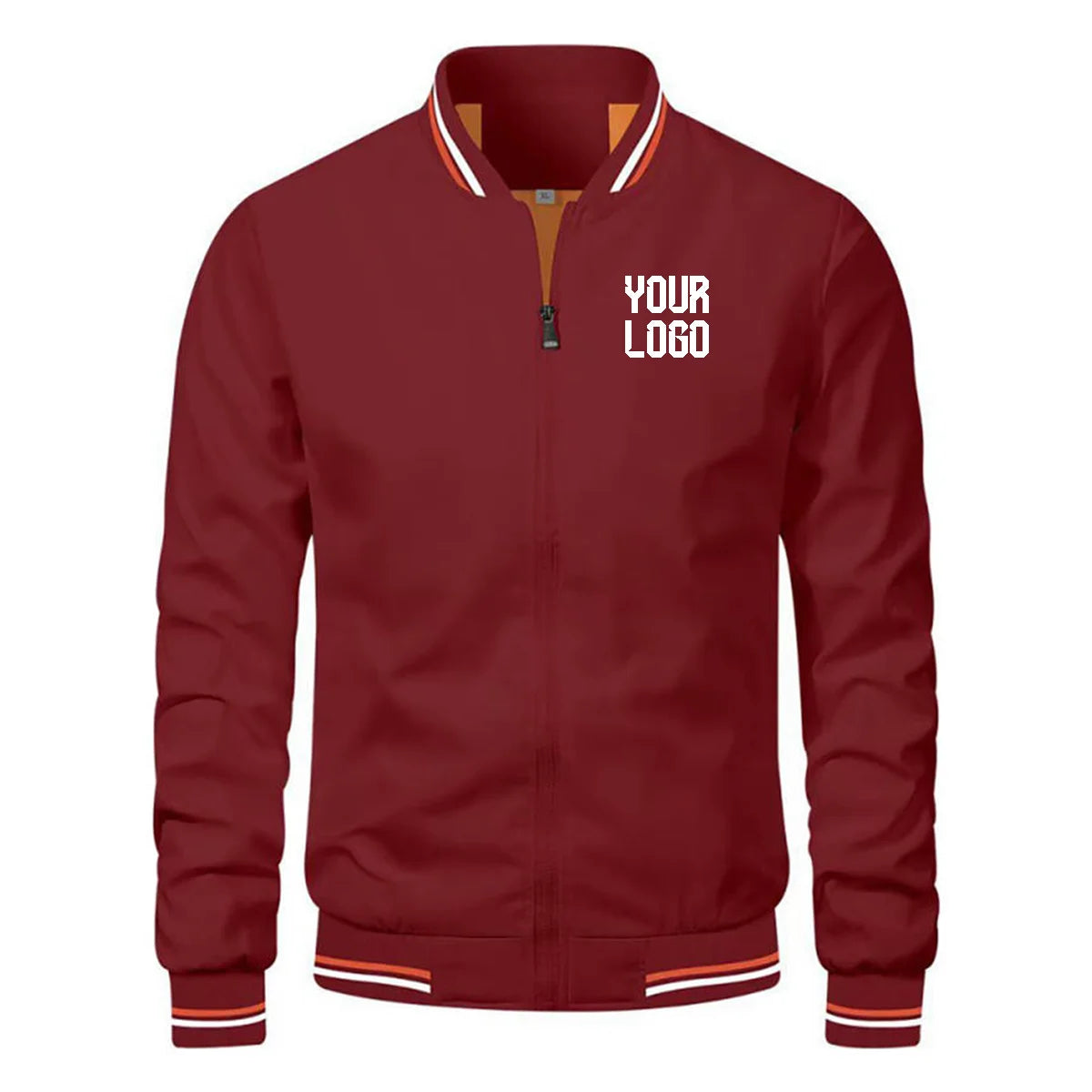 2026 fashionable slim-fitting men's jacket, windproof and comfortable autumn coat, can be customized with pictures or text