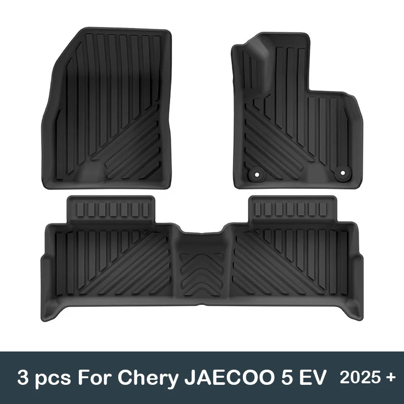 RHD Car Floor Mats for Chery JAECOO 5 EV 2025 - present Trunk Mat Cargo Liner Protector Waterproof Non-slip Foot Pad Carpet Kits
