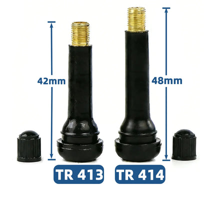 4/8/50/100PCS TR413 TR414 Vacuum Tire Rubber Valve Core Tubeless Tire Valve Core Automotive Tire Valve Valve Automotive Parts
