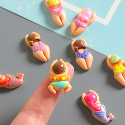 6-50pcs Resin Swimming & Sports Shoe Charm PVC Decorations Assorted Style Detachable Waterproof Suitable summer For Gift ideal