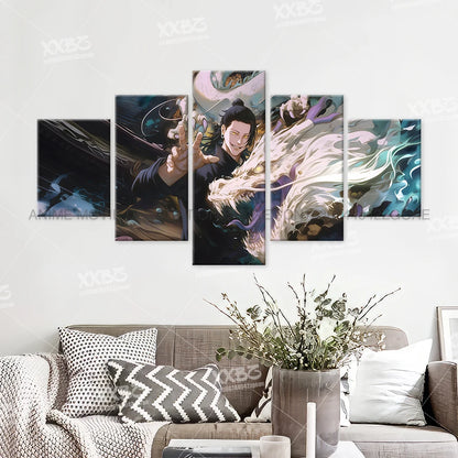 Anime Jujutsu Kaisen Character 5PCS Home Decor Canvas Paintings Pictures Wall Art Printed Poster No Frame Artwork Living Room
