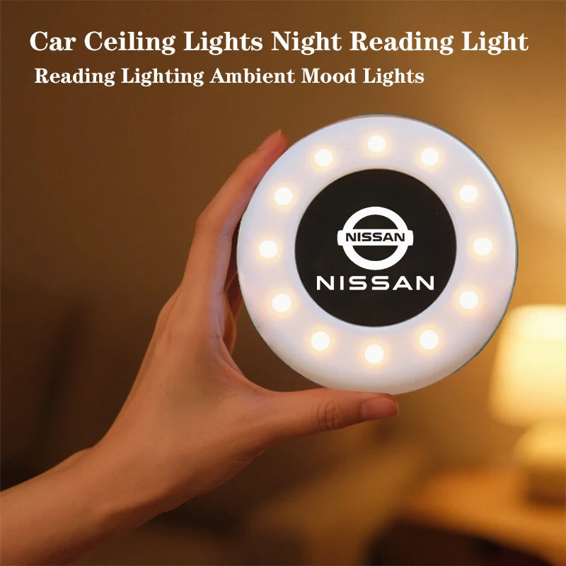 Car Ceiling Lights Night Reading Light USB Charging Lamp For Nissan J10 X-Trail Qashqai Juke Leaf Micra NOTE Patrol Pulsar NISMO