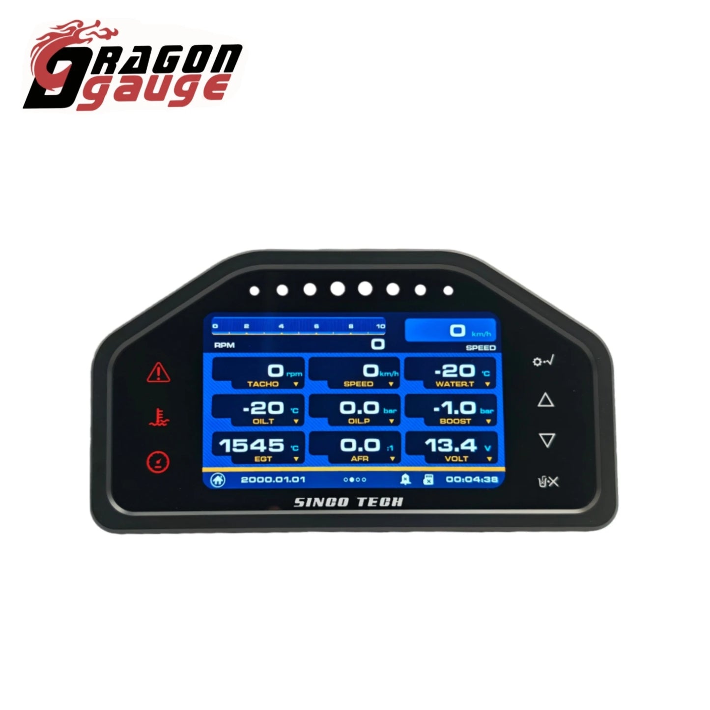 Racing Gauge 9 in 1 Race Dash Panel Multi-Function Dashboard LCD Screen Display with Sensor Kit DO928