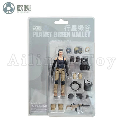 Ou Ying Studio 1/18 Planet Green Valley PGV 3.75inch Action Figure Girls War EFSA Female Figures Anime Model