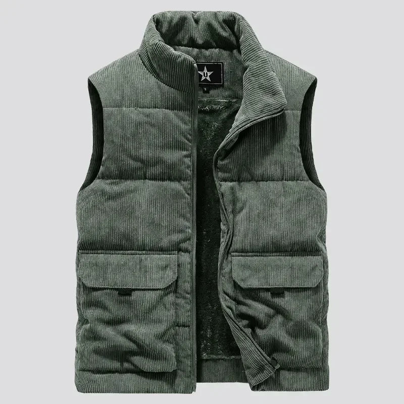 New Winter Fashion Wool Vest Male Cotton-Padded Vests Coats Men's Sleeveless Vest Jackets Warm Waistcoats Clothing Plus Size 6XL