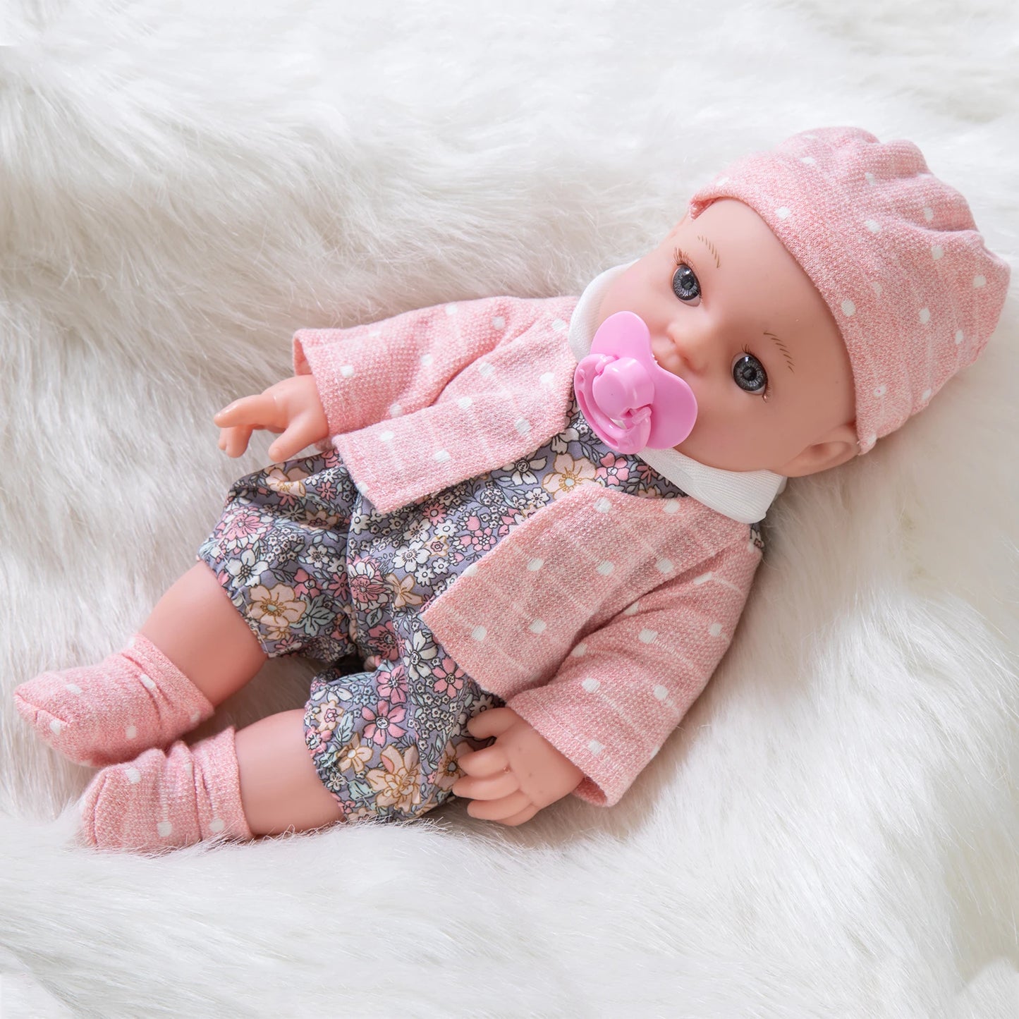 30cm Reborn Doll Can Be Washed, Soft 12inch Baby Doll Limb Movable and Clothes Detachable, Children's Toy Gift