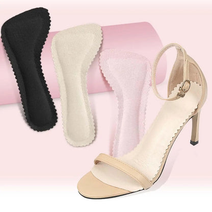 2 Pairs High Heel Insoles, Sweat Absorbent Self Adhesive Comfortable Anti Slip Soft Women Cushions Inserts Heel Sandals Inserts
