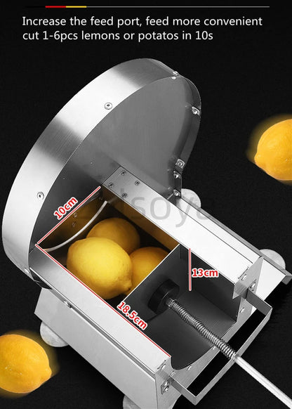 Lemon slicer Potato slicer commercial multi-functional slicing machine Milk tea shop sliced radish lotus root