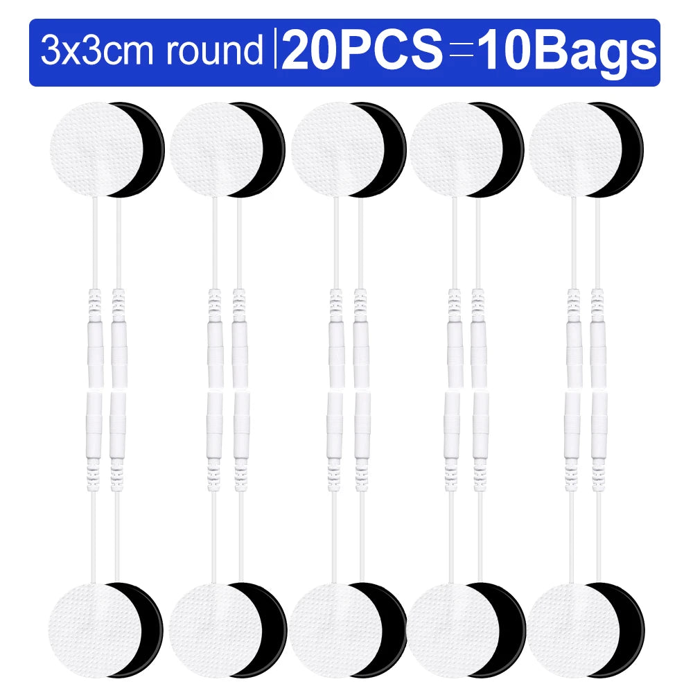 50/20/10pcs Electrode Pads Muscle Stimulator Acupuncture Massager Patches Tens Machine Conductive Gel Body Massage Pads