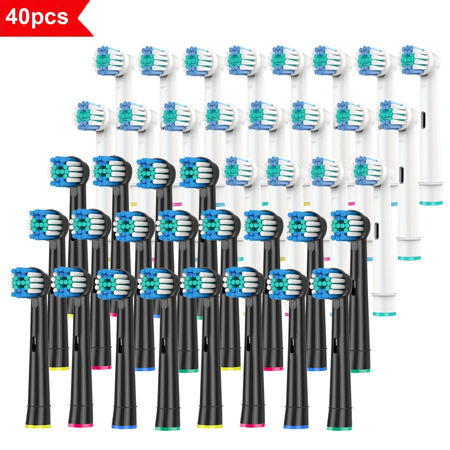 4/8/16/20/40Pcs Replacement Toothbrush Heads Compatible with Oral-B Braun Professional Electric Toothbrush Heads Brush Heads