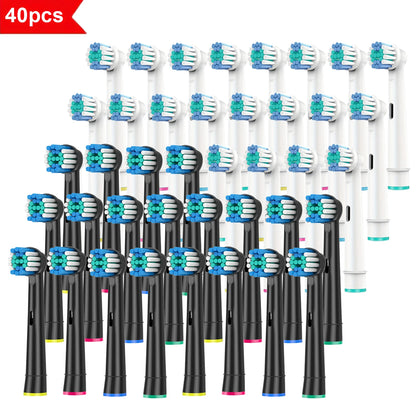 4/8/16/20/40Pcs Replacement Toothbrush Heads Compatible with Oral-B Braun Professional Electric Toothbrush Heads Brush Heads