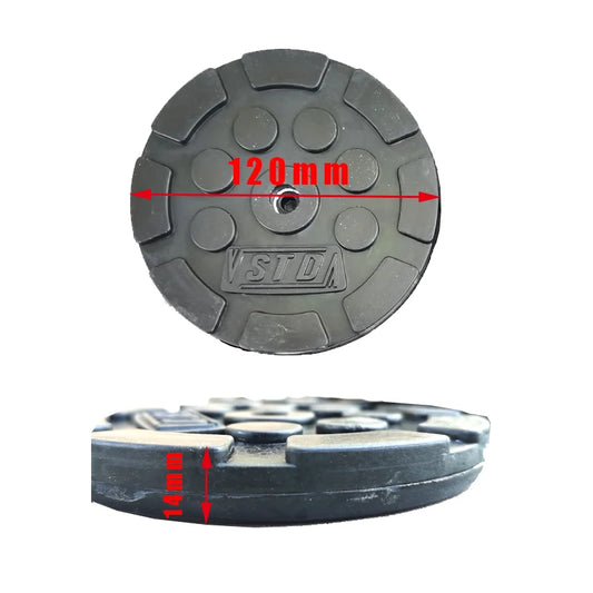 PCS/LOT 120*14mm Heavy Duty Rubber Arm Pads Car Lift Universal Tool Hub Round